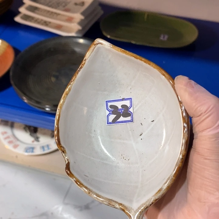 瓷片五厂白粉引碟子