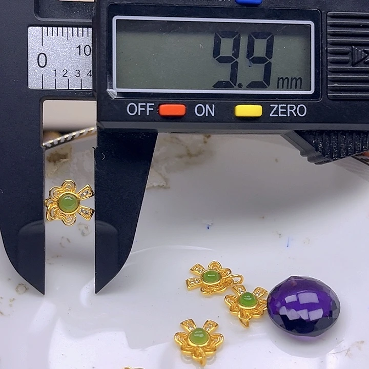银S925镶嵌颈饰紫晶紫晶925镶嵌55