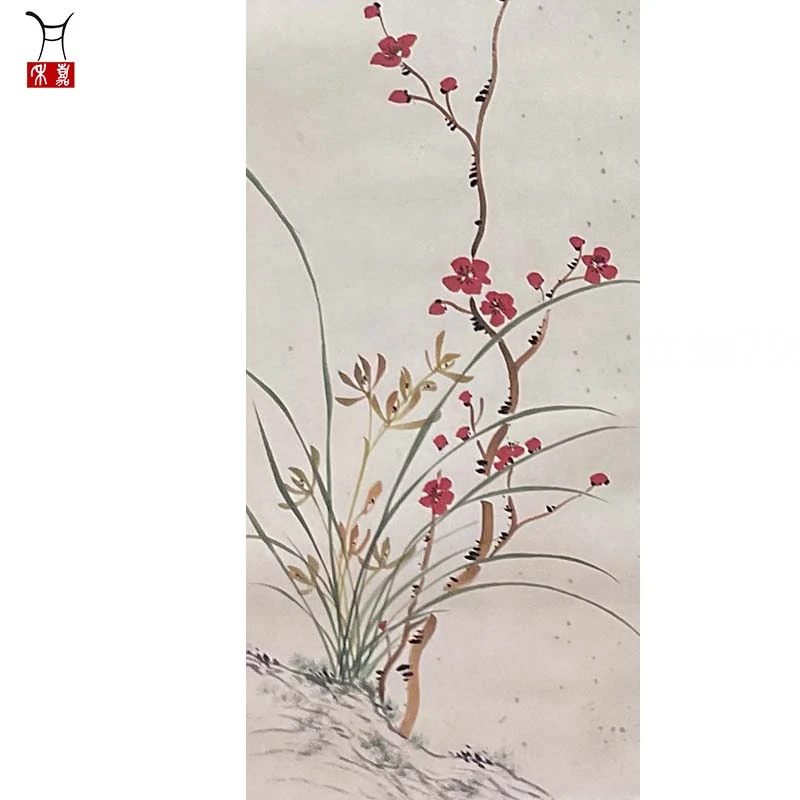 K1010花卉立轴79x35/2.5平尺