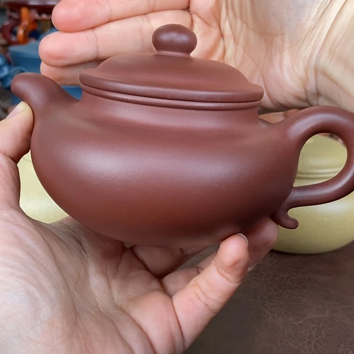 刀*原矿紫泥大亨仿古壶