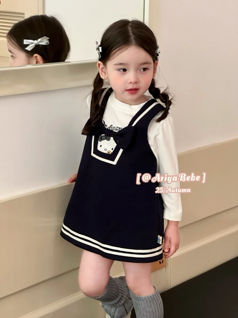 阿瑞雅A282浅秋裙子学院风两件套