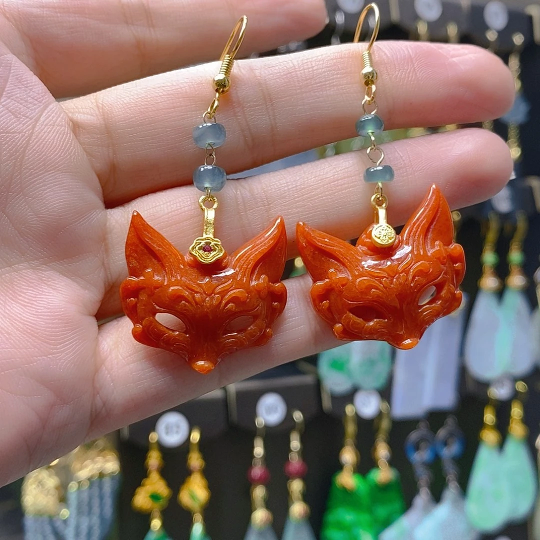 未镶嵌翡翠耳饰翡翠