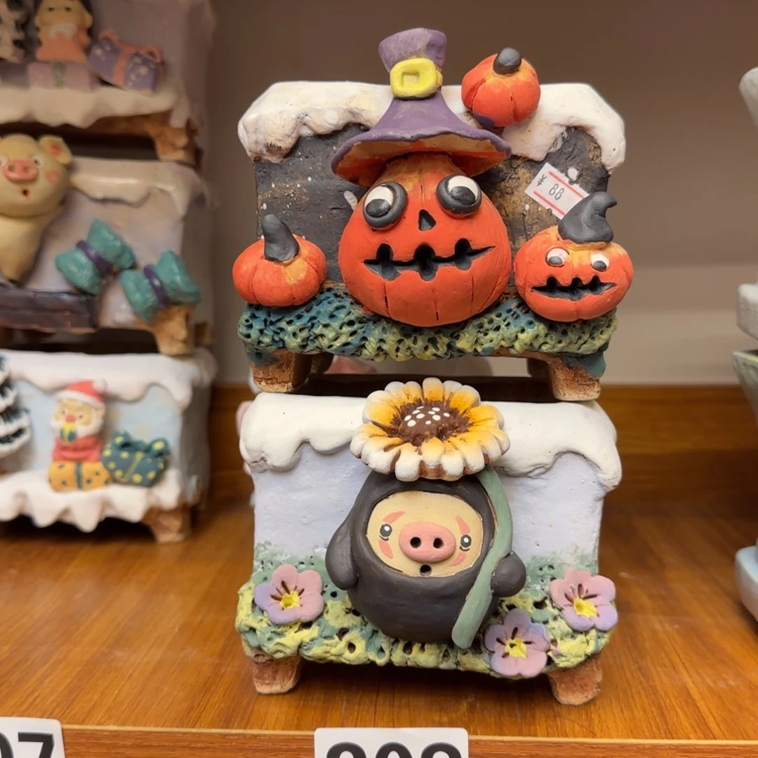 【闪购商品】陶瓷招**?粗陶手捏