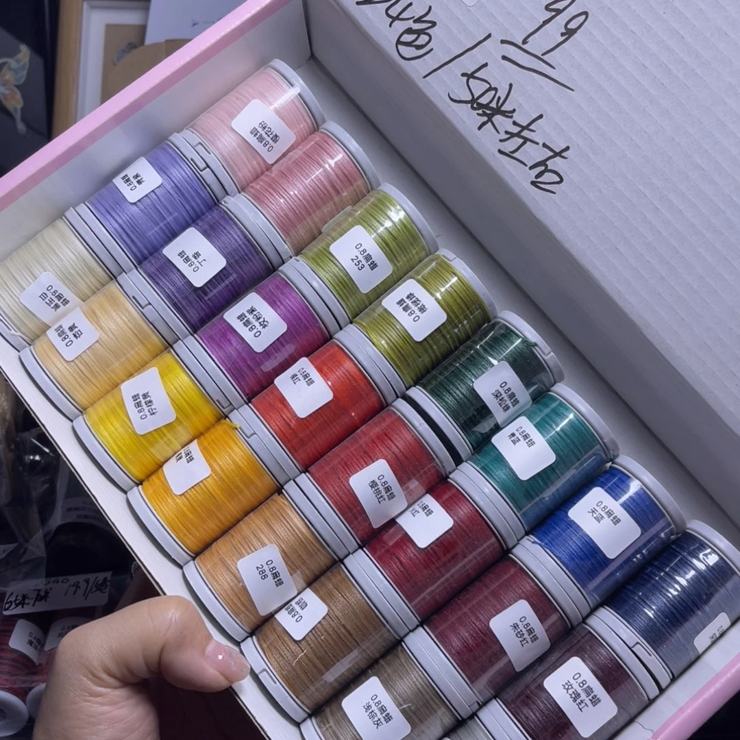 腈纶0.8扁蜡中卷24色H18 微脏