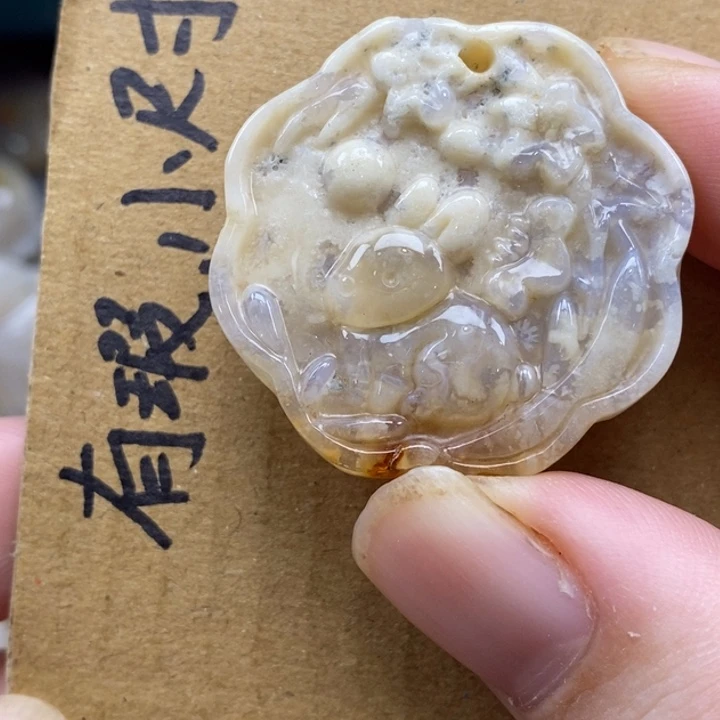 硅化珊瑚（珊瑚玉）未镶嵌颈饰