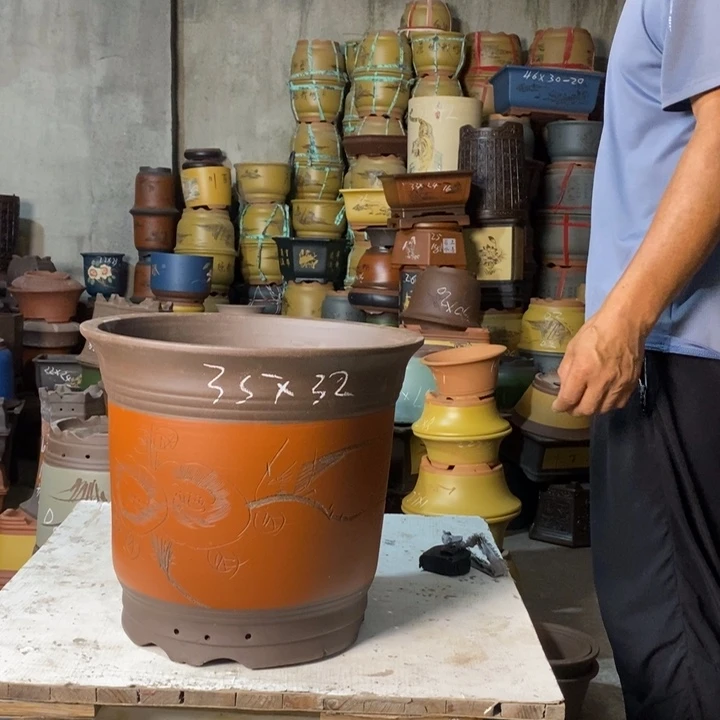 紫砂花盆紫砂花盆盆栽