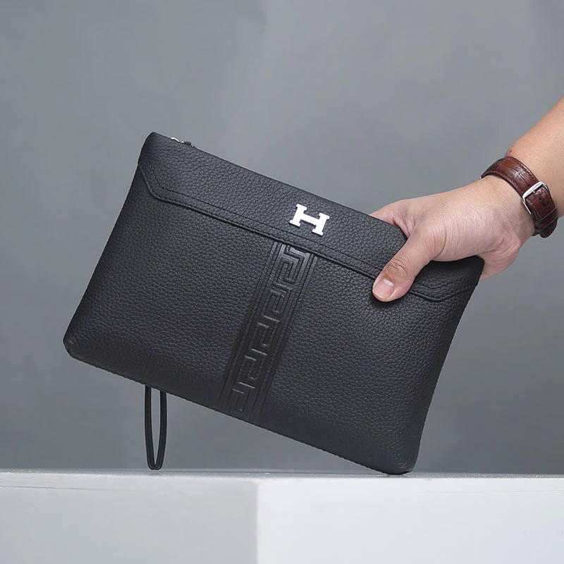 手包男士韩版真皮手拿包男手机包大容量钱包男长款商务休闲手抓包