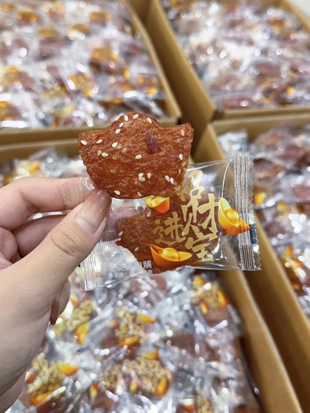 潮汕本地猪肉脯招财进宝一袋独立密封包装即食