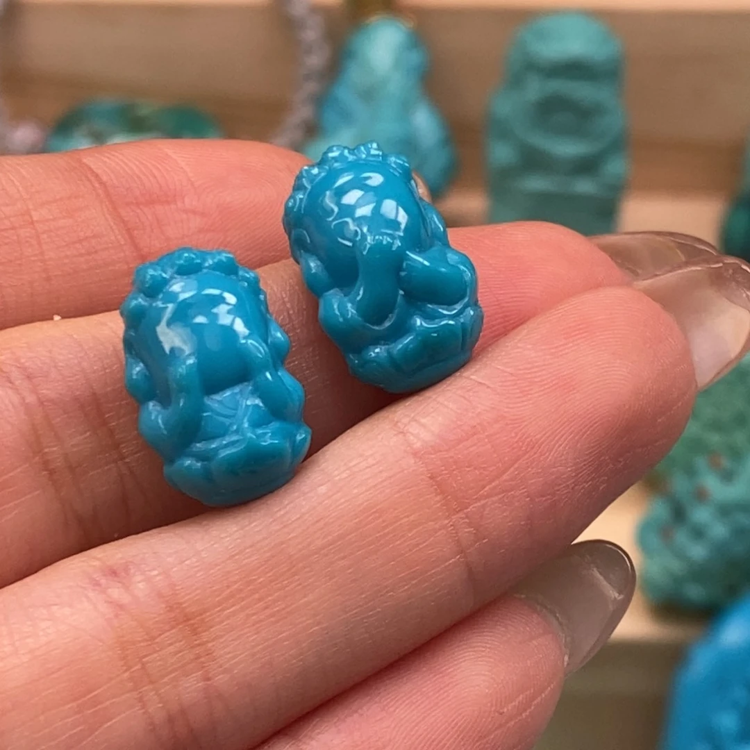 未镶嵌绿松石挂件果*妈