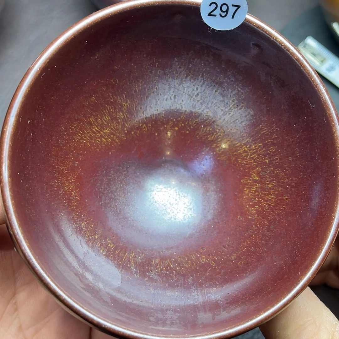 茶盏龙窑柴烧牛血红钵钵器型