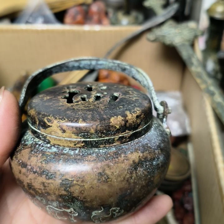 土***生黄铜手把件手把件手把件