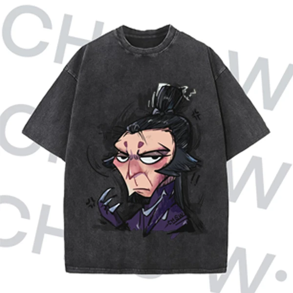 【SISI004-申公豹】手绘款洗水短袖T恤重磅280克潮牌