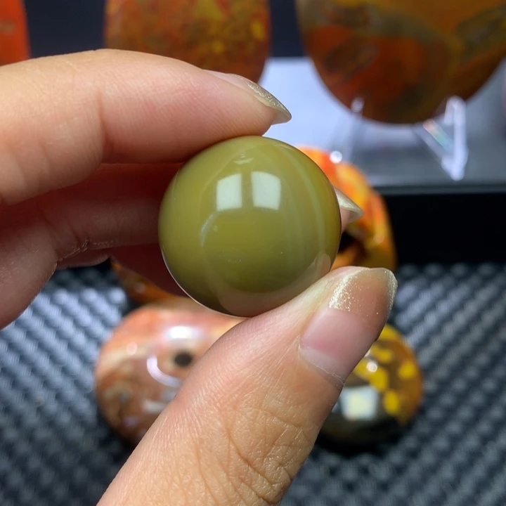 玛瑙/玉髓单珠未镶嵌桩**碟