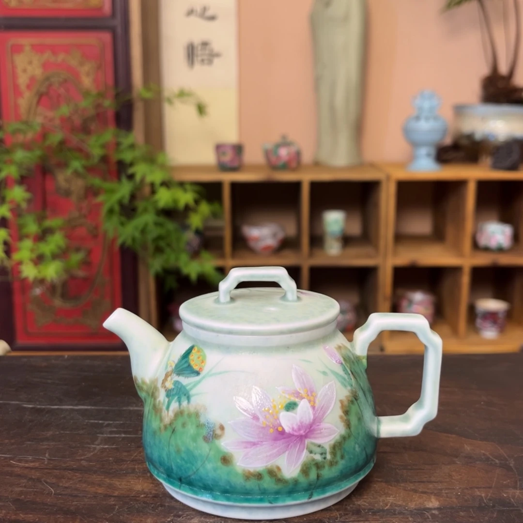 杯柴烧手工手绘陶瓷