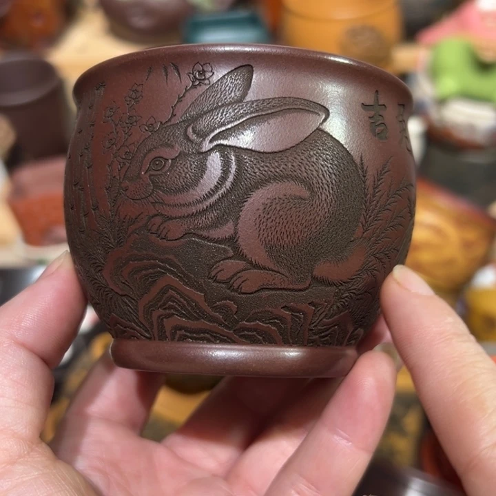 茶杯紫砂宜兴紫砂主人杯