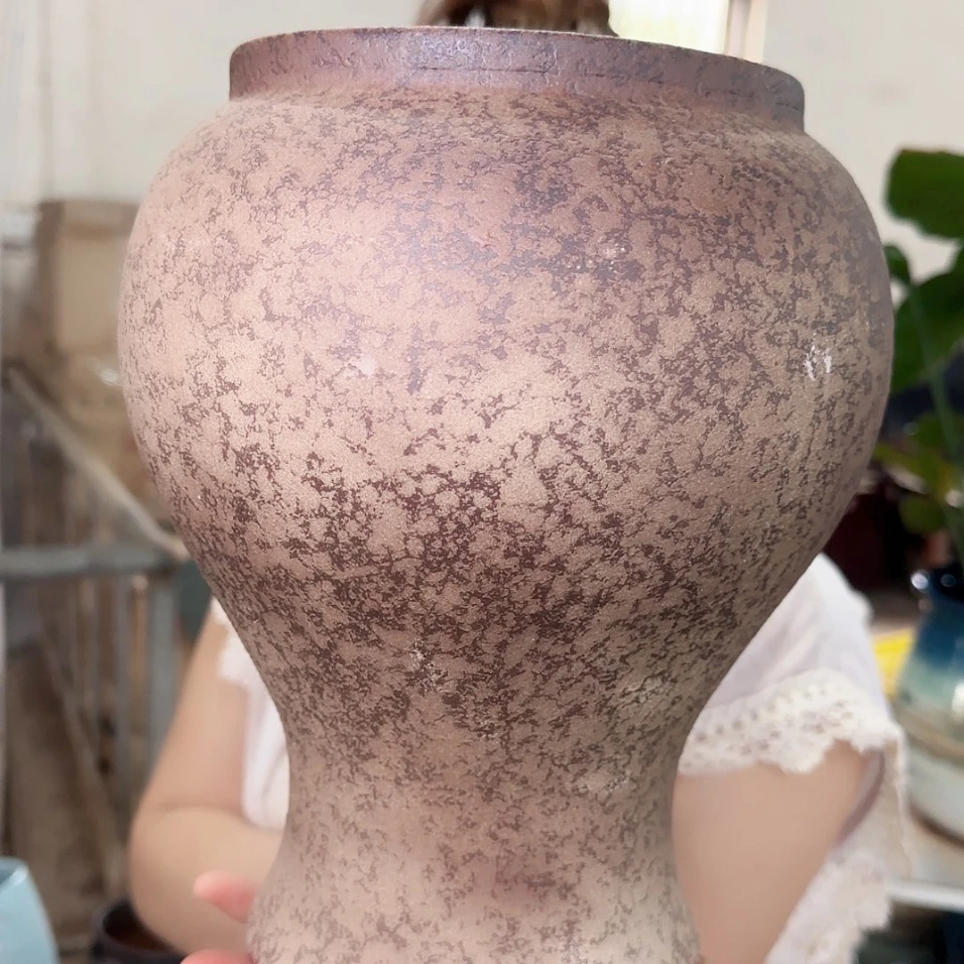 紫砂花盆高26口15