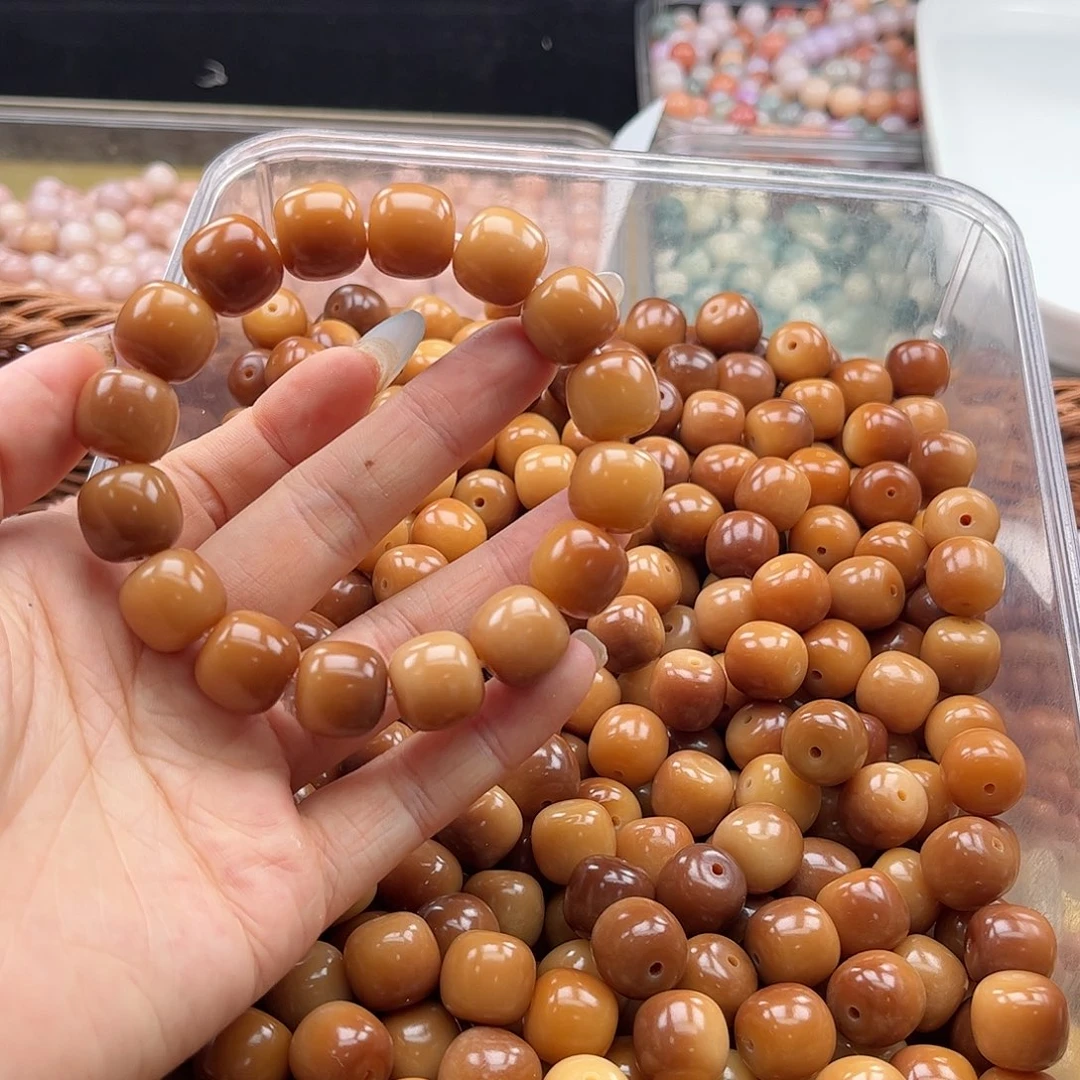 白玉菩提吊坠a14mm/20+5颗红糖糍粑