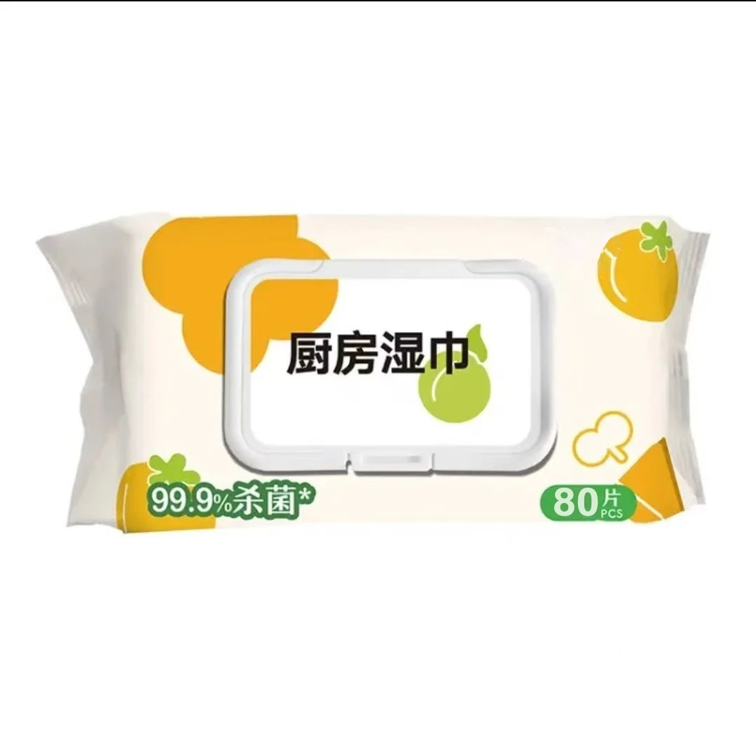 厨房湿巾80片*1包 清洁去油污