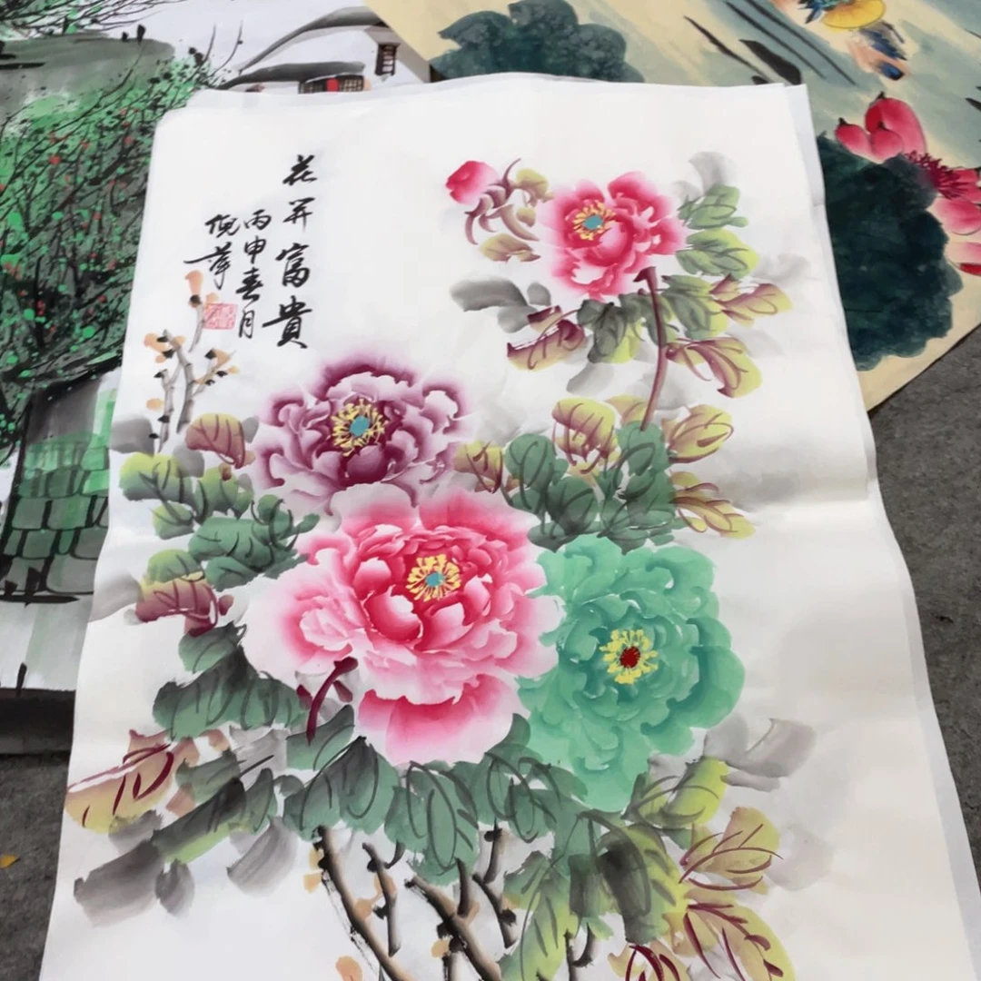 国画国画作品画心一张