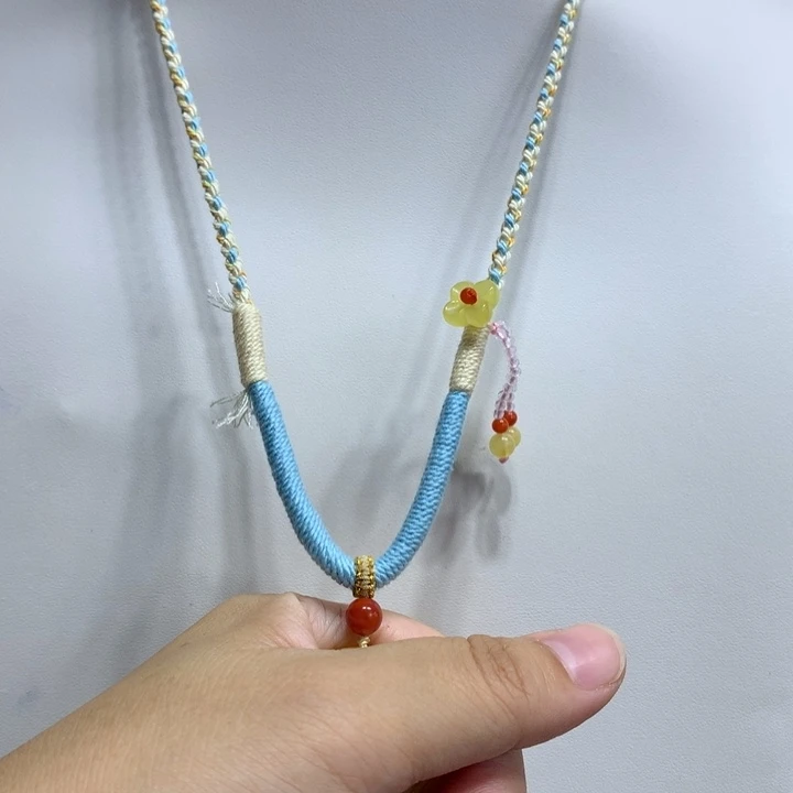 蜜蜡颈饰未镶嵌特价挂绳