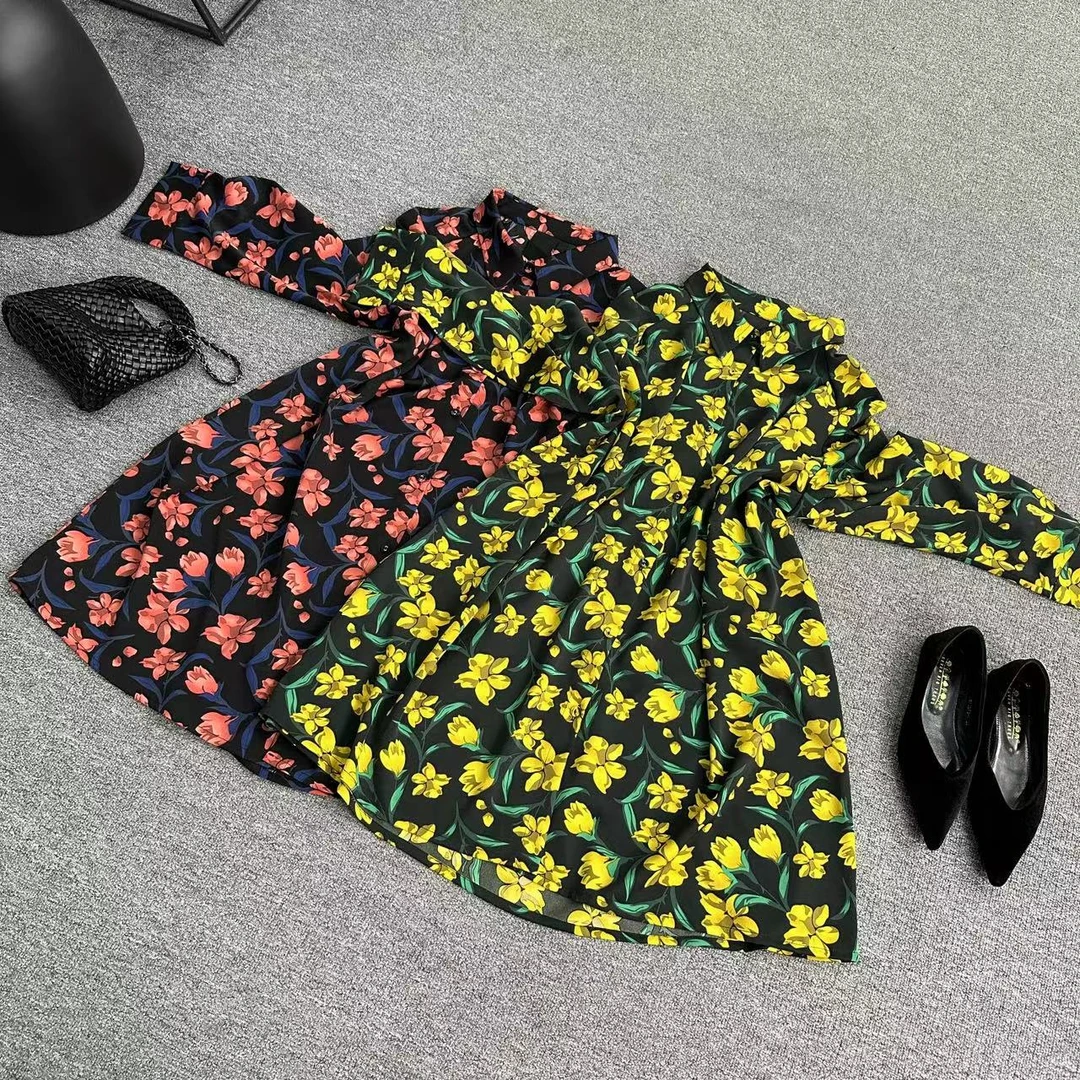 瑶睿安No退No换！！慎拍！！240斤长袖衬衫欧韩碎花衬衣 1350