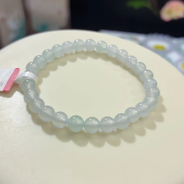 翡翠未镶嵌手链冰晴卡6.4