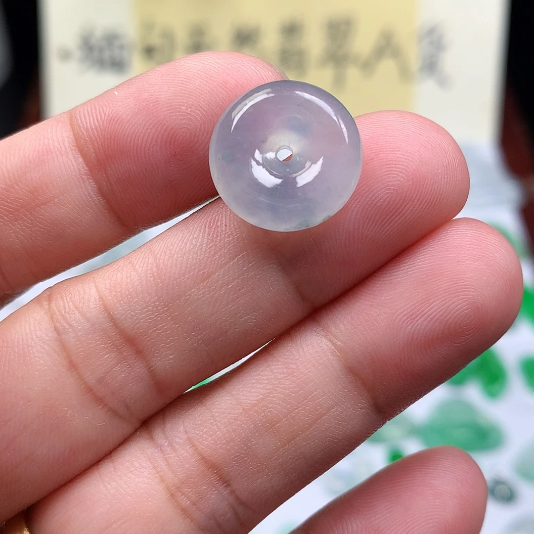 翡翠裸石缅甸天然A货翡翠冰种平安扣