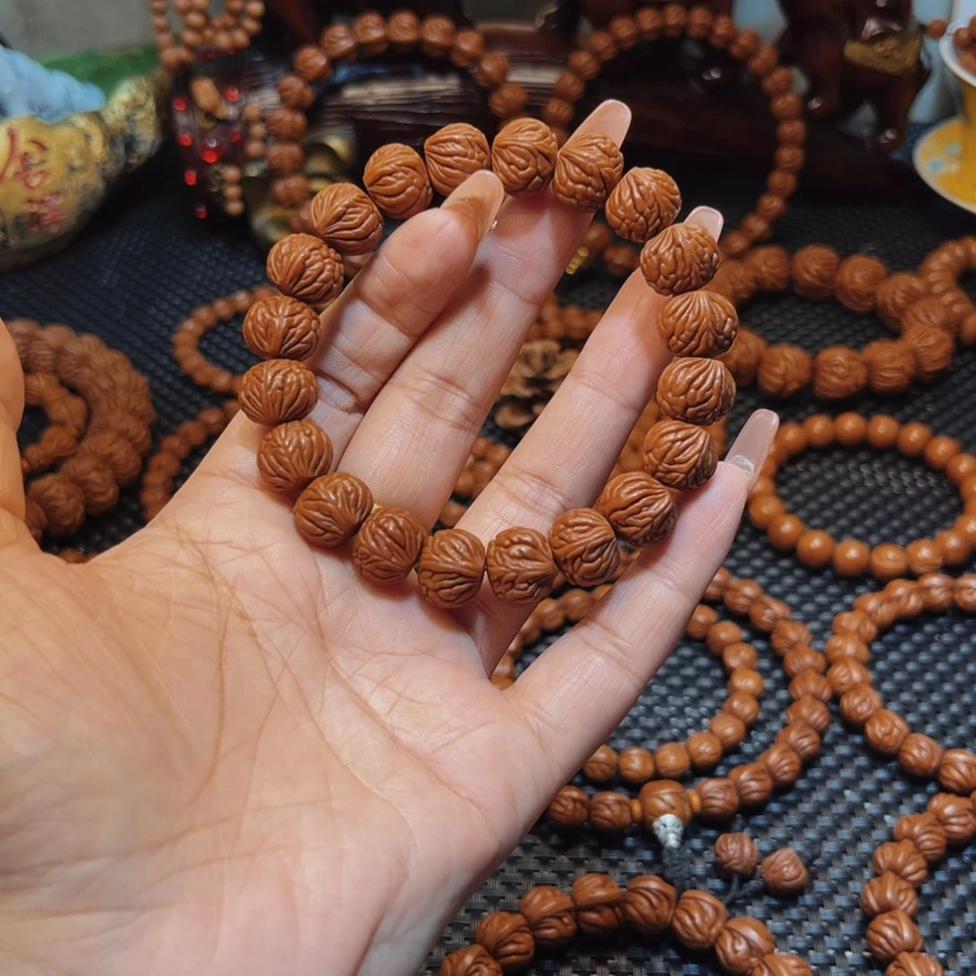 桃核手串14野生火麒麟