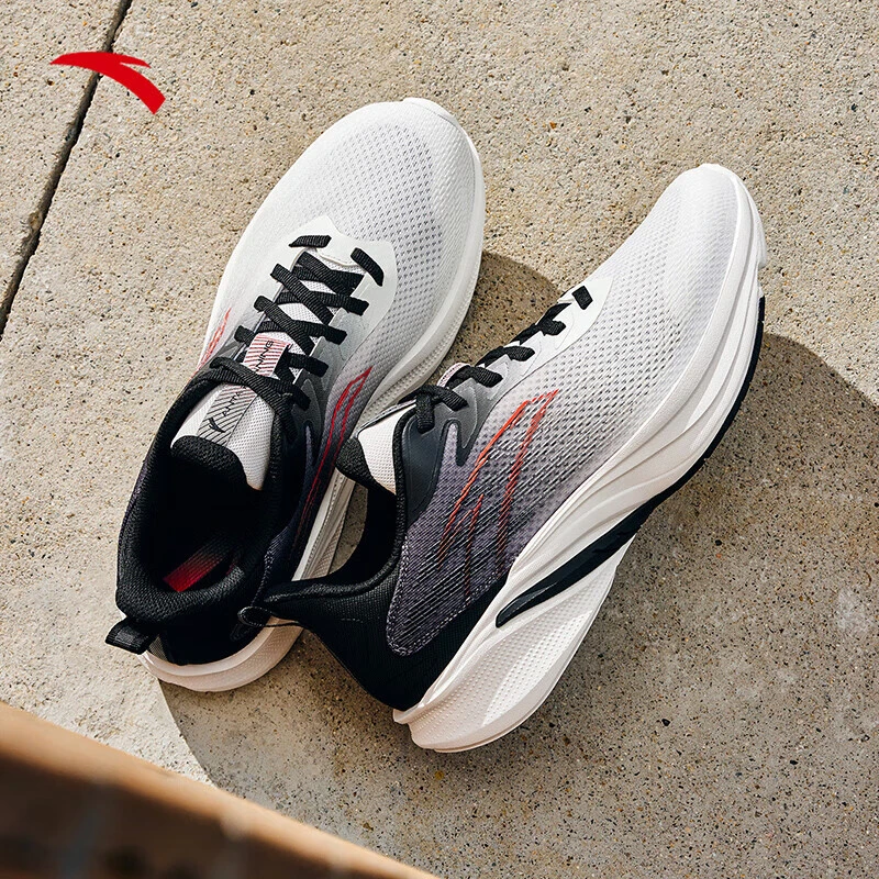 安踏羚跑跑步鞋男鞋透气缓震通勤运动鞋轻便训练鞋子中国跑鞋制造