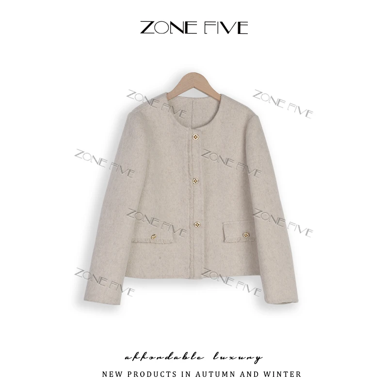 ZONE FIVE 新款：双面羊毛大衣 优雅之选，诠释轻奢质感5606