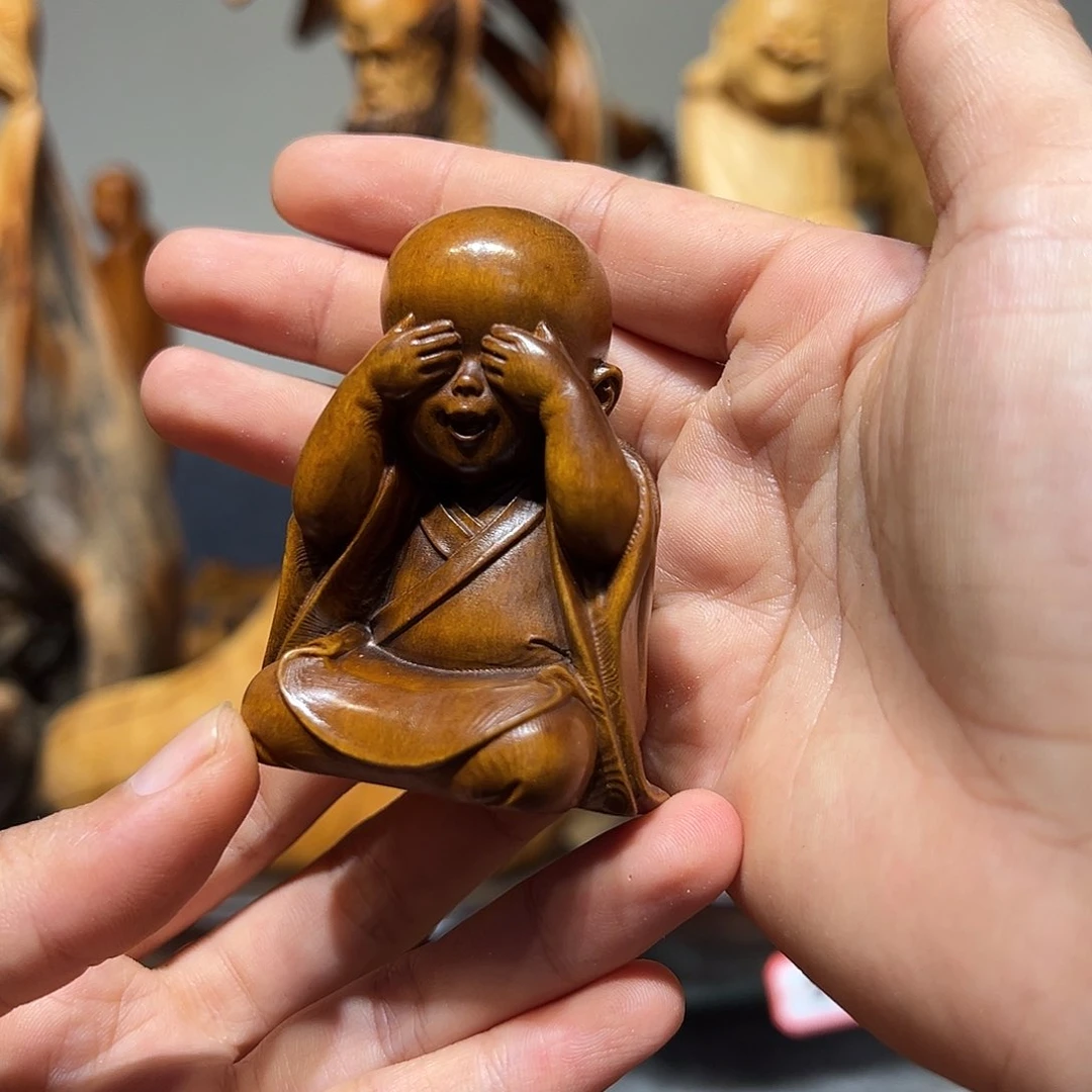 柏木（崖柏）小叶黄杨摆件