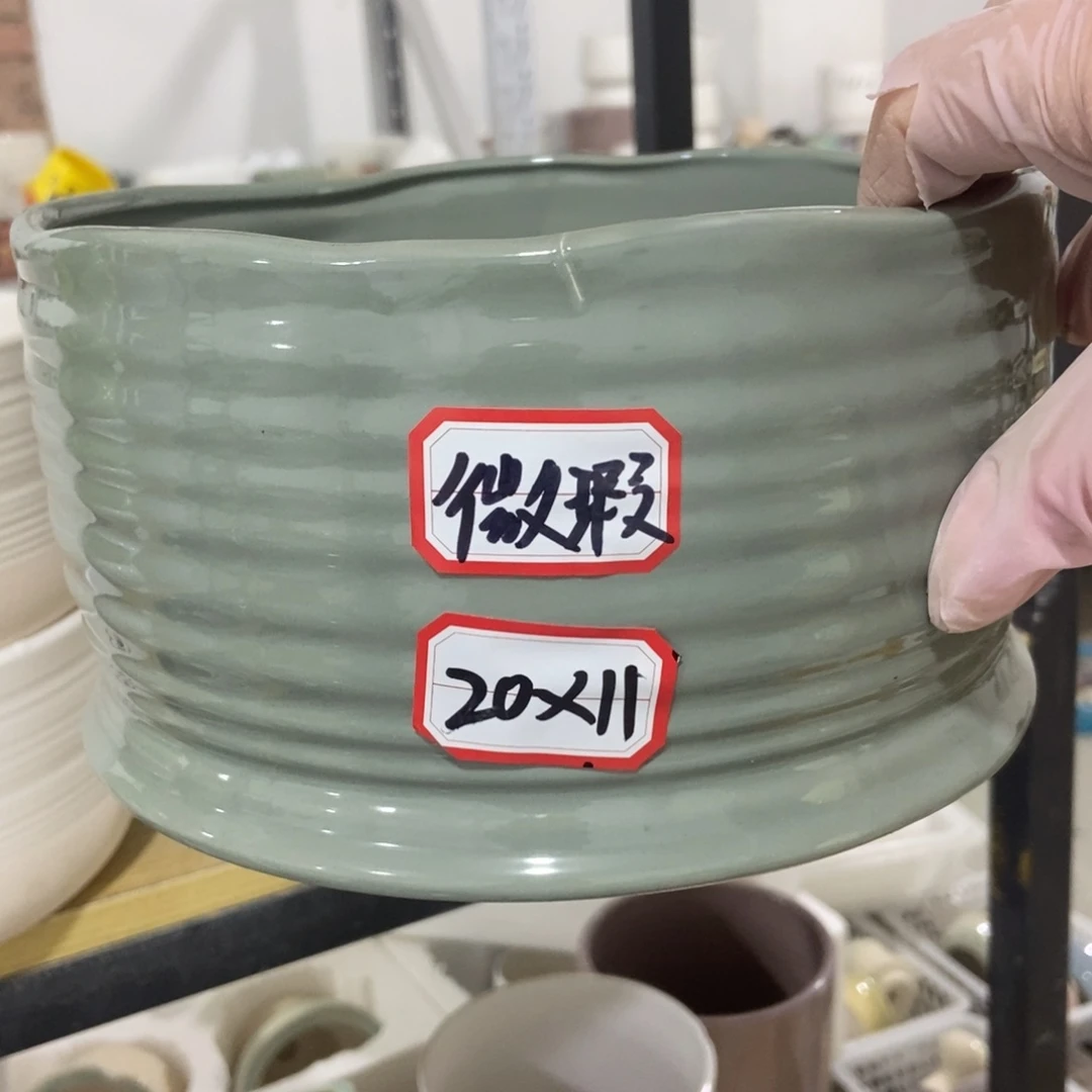 红陶高温陶瓷花盆