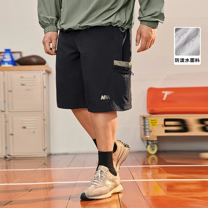 NMAX大码潮牌男装25年夏舒适防泼水侧插兜撞色短裤宽松裤FNK024