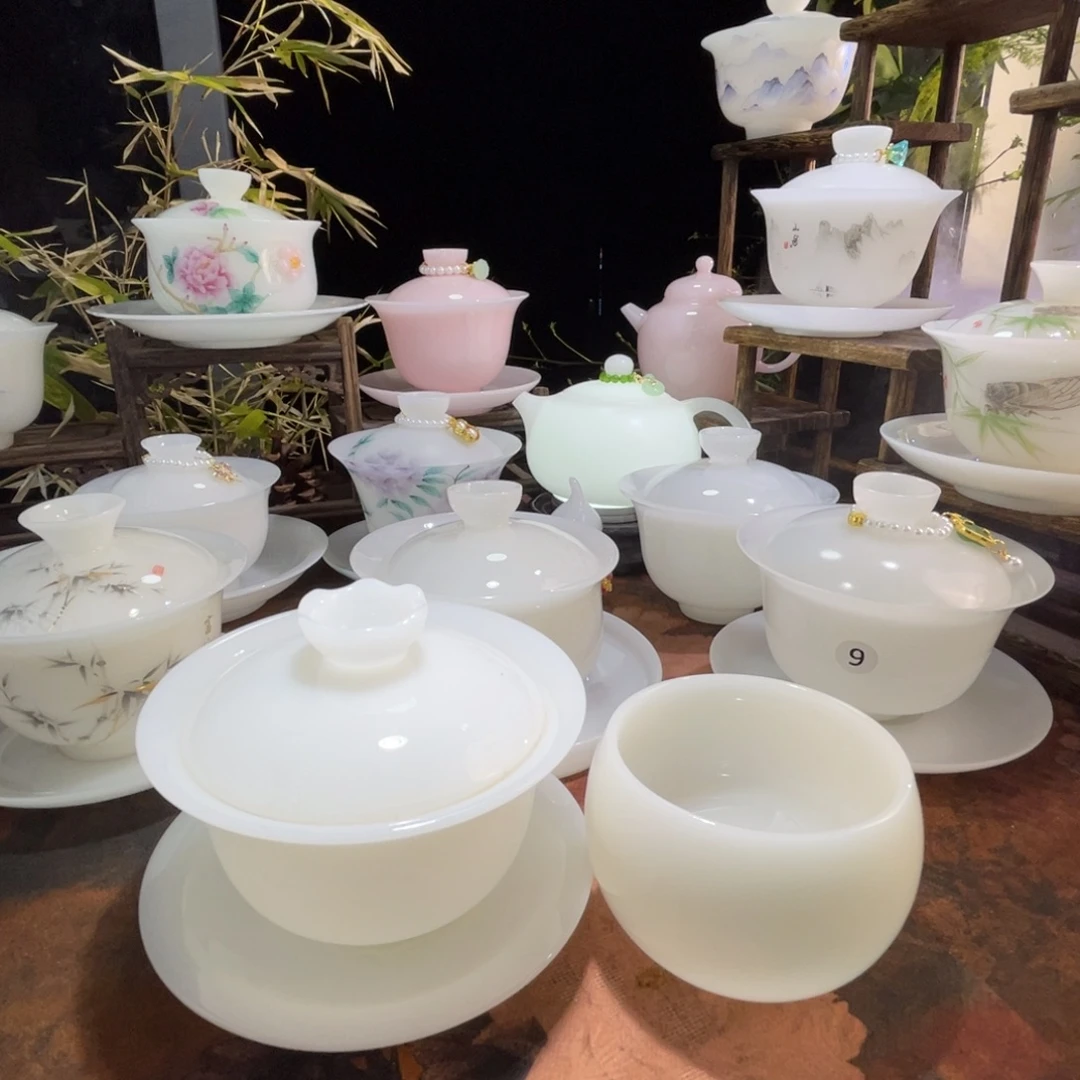 璞玉釉烧三才元宝➕罗汉主人杯