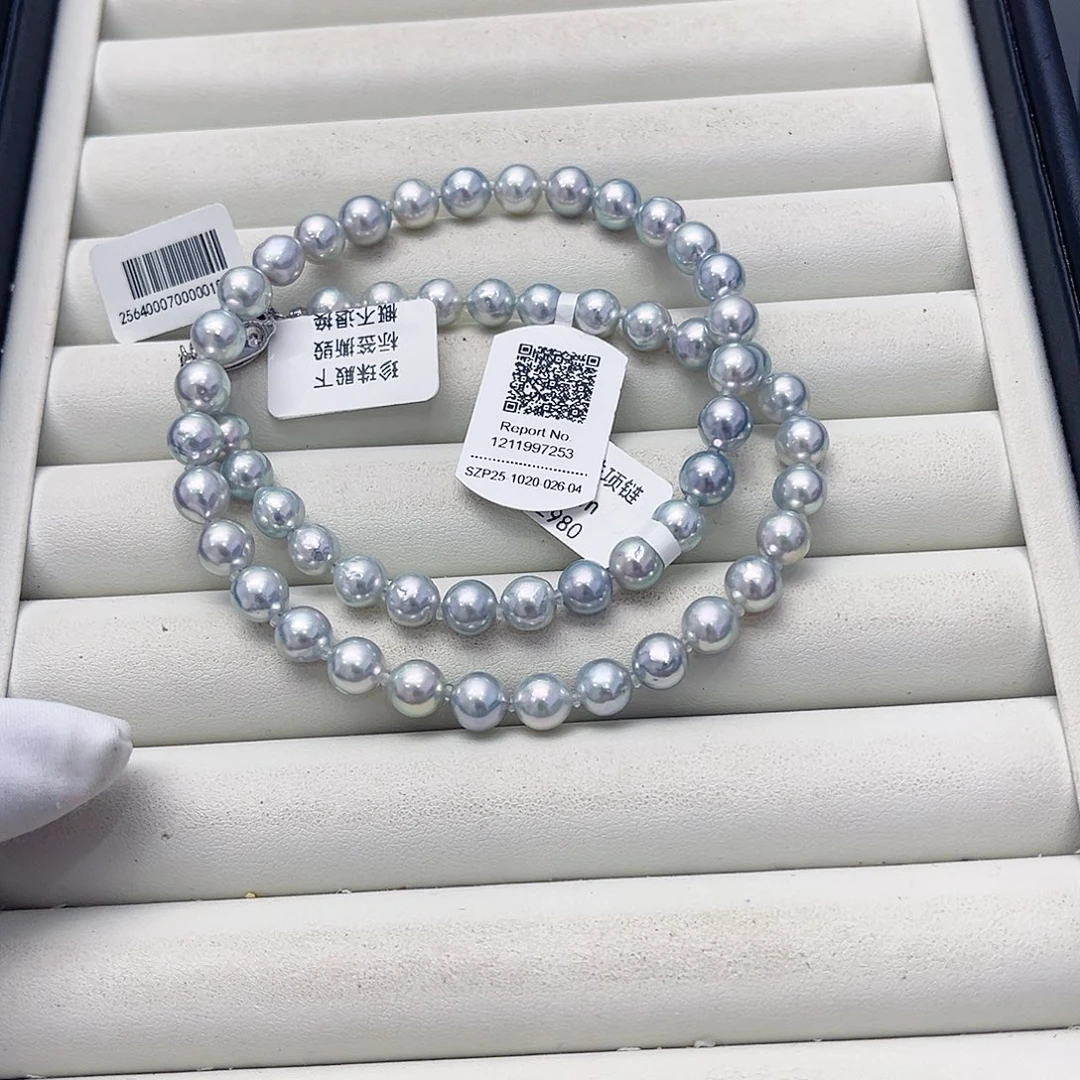 银S925镶嵌颈饰海水珍珠