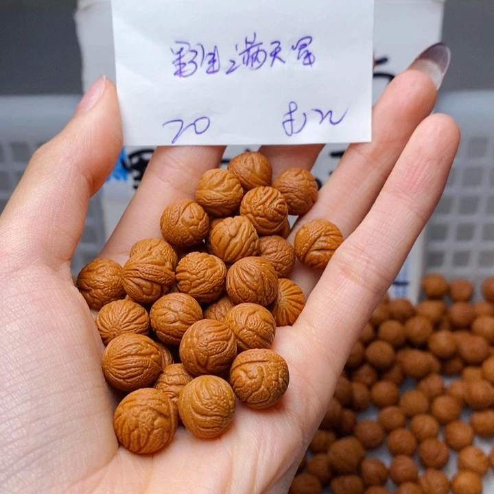 手串桃核12mm左右野生满天星20颗（打孔）