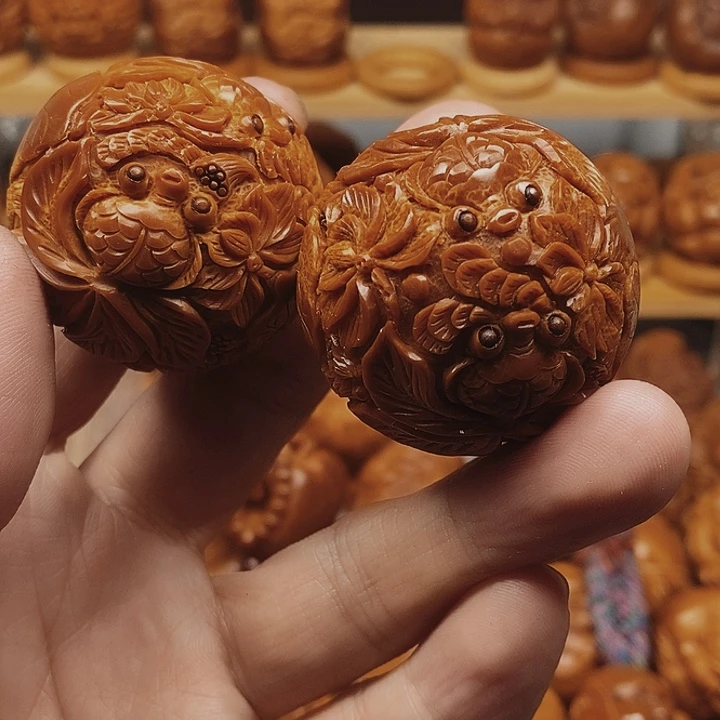 赚***祖橄榄核手串/手链荷花鱼