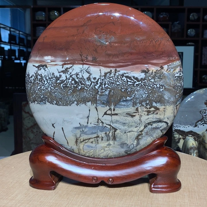 广西国画石摆件，观赏收藏