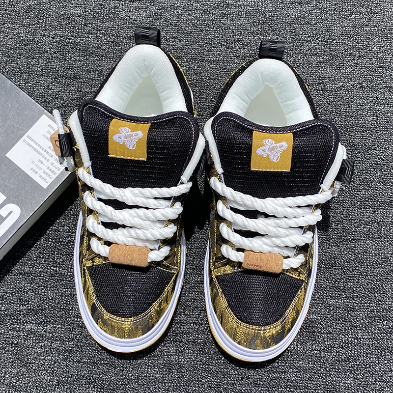 男款45码板鞋金色年华男鞋厚底休闲鞋软底男鞋青少年潮鞋子男生鞋