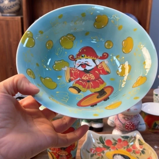 瓦当景德镇手绘陶瓷