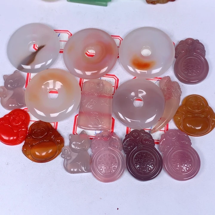 玛瑙/玉髓颈饰未镶嵌N****