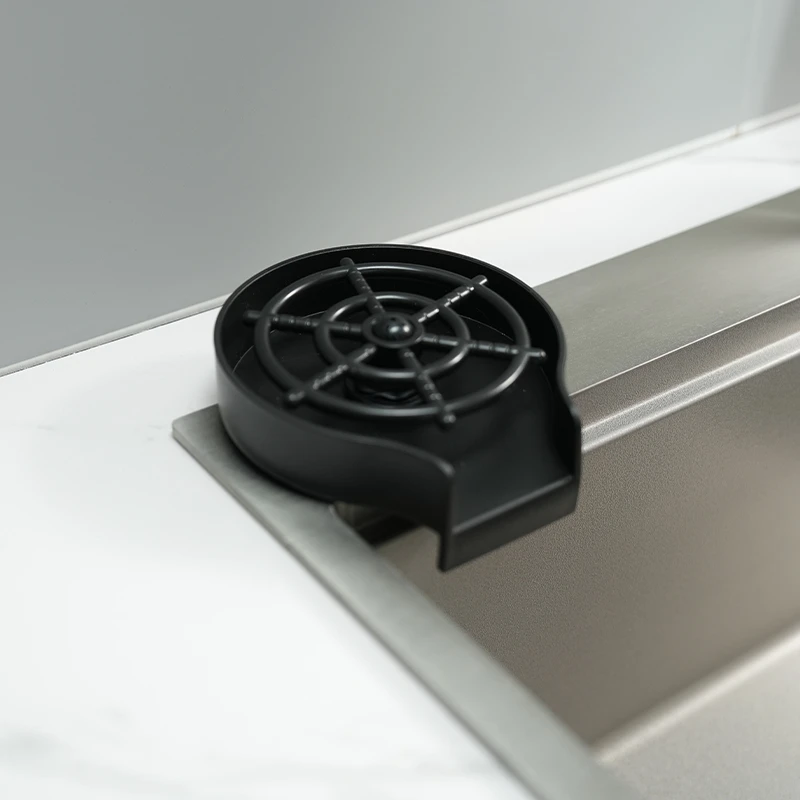 卡贝高压自动洗杯神器吧台中岛家用水槽按压快速冲杯器ABS洗杯器