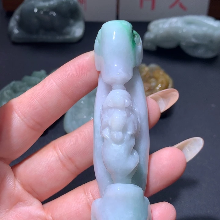 翡翠未镶嵌颈饰保真天然A货翡翠