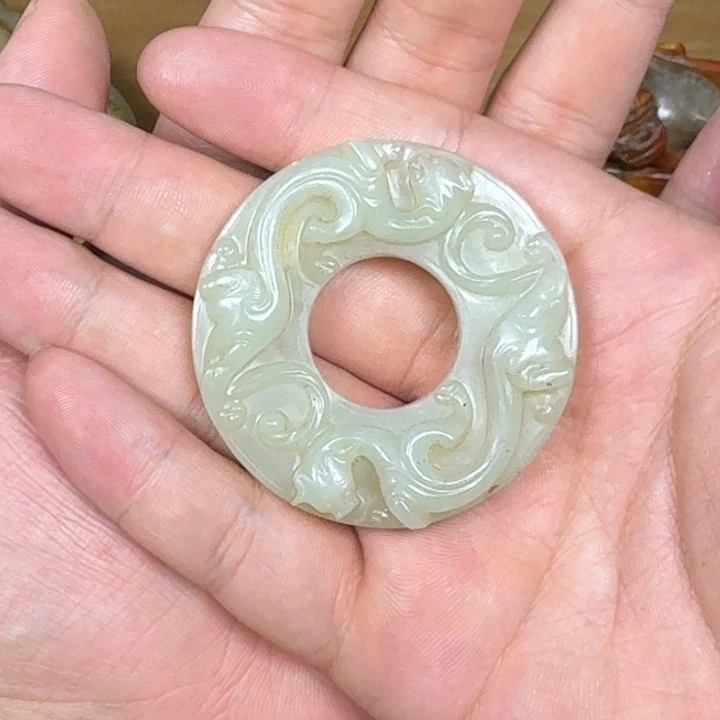 9***9和田玉未镶嵌挂件