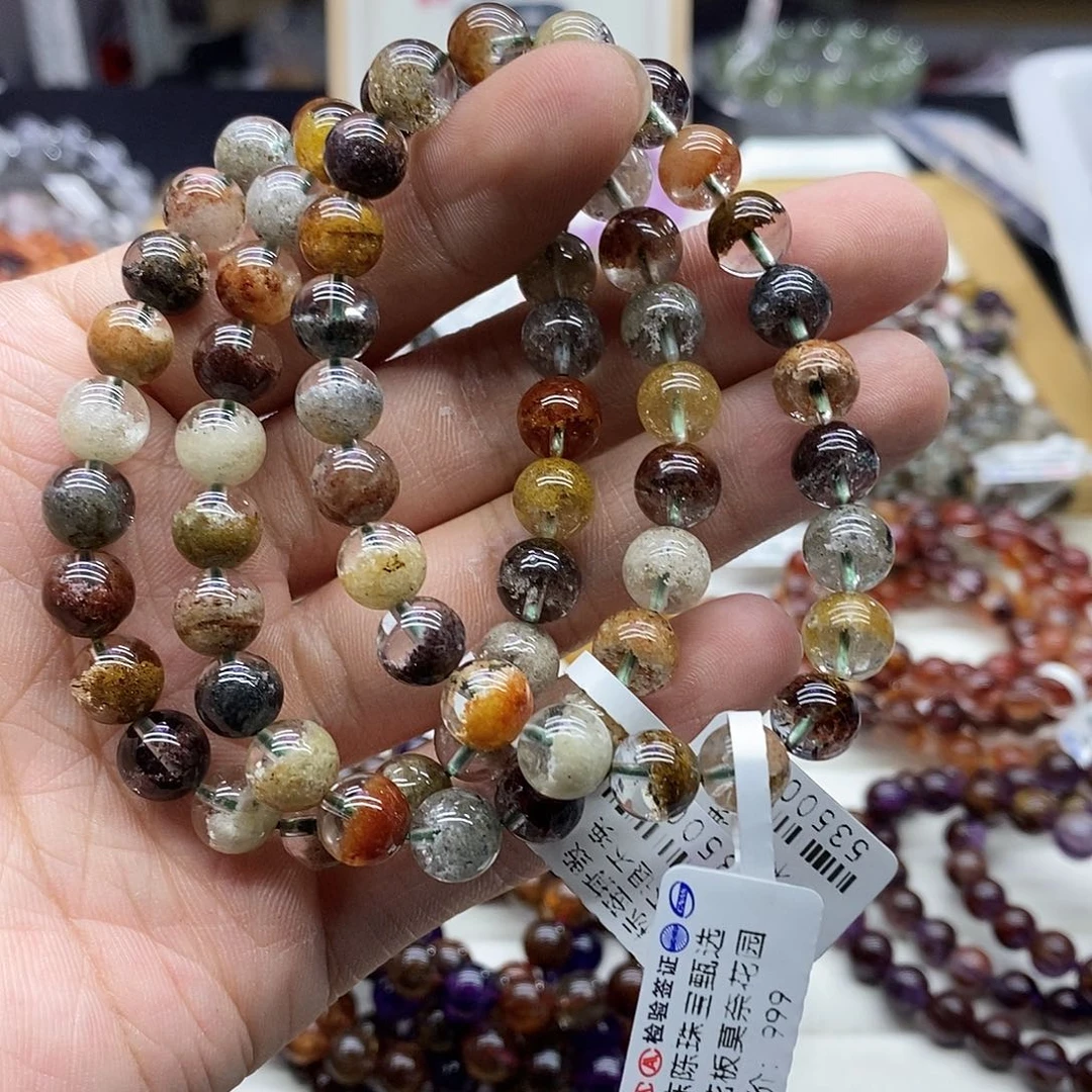 水晶手链未镶嵌多样性发货发一条