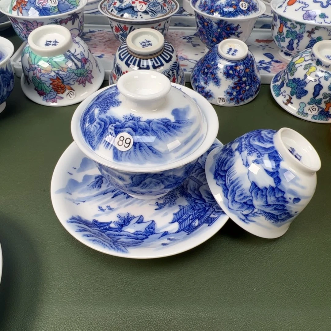 陶瓷景德镇纯手工纯手绘茶具木木89 37 45