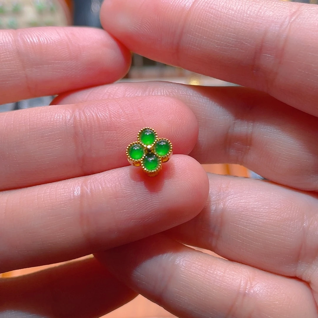 翡翠银S925镶嵌吊坠(不含链)