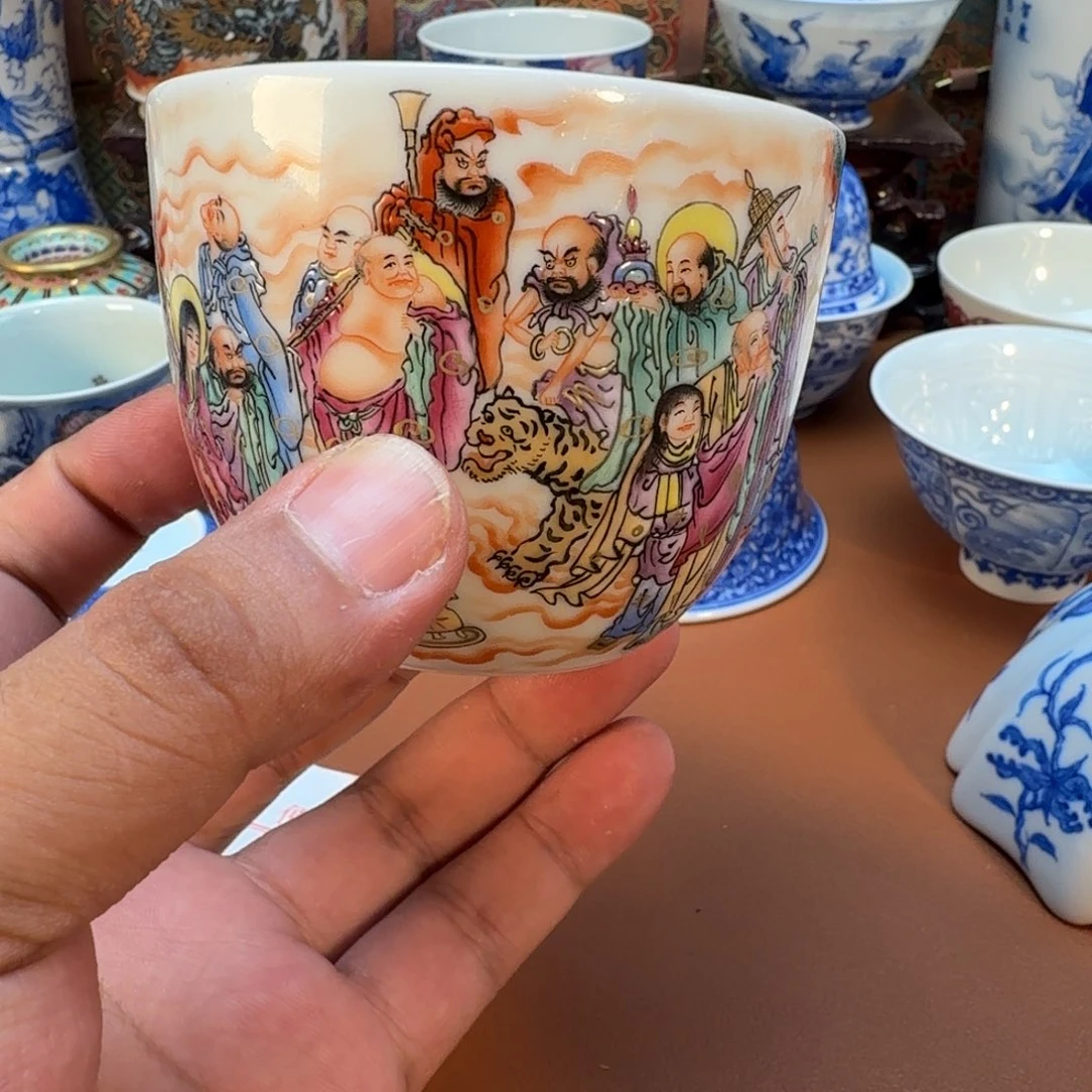 崔***姐杯子景德镇全手工手绘陶瓷