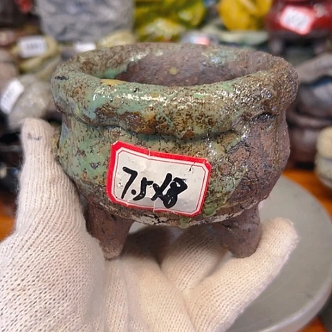 粗陶花盆手工花盆