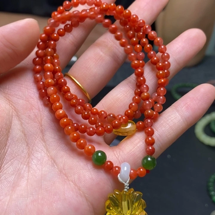 手链未镶嵌南红玛瑙多圈